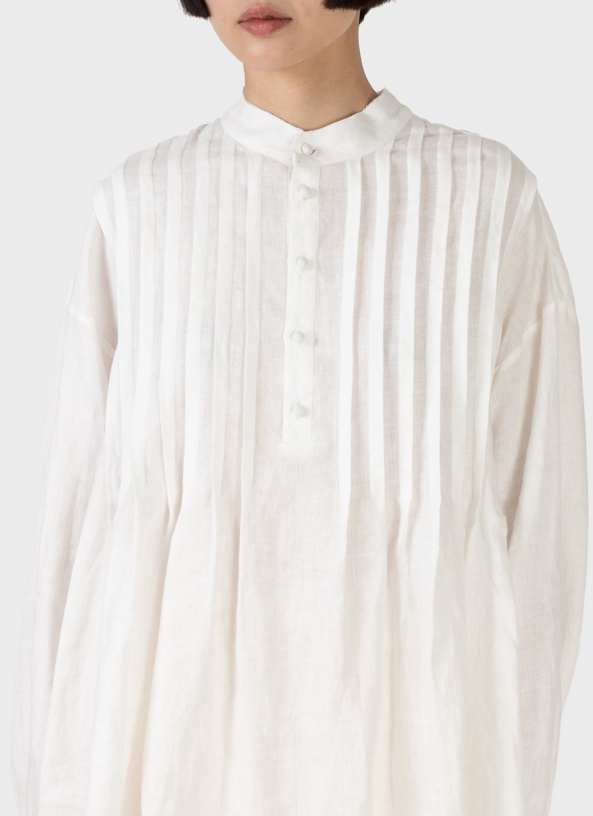 Tahr Pin Tuck Pop Over Shirt