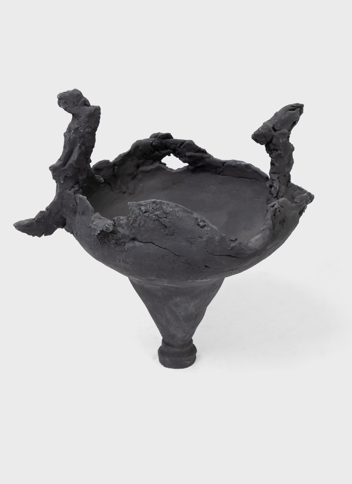 AnnaLeaClelia Tunesi Sculptural Vessel Matt Black