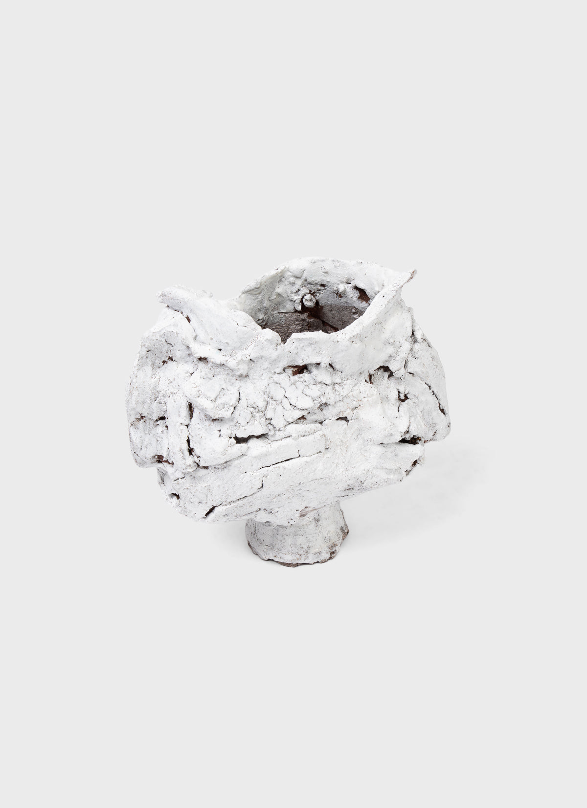 AnnaLeaClelia Tunesi Crackle Vessel White I