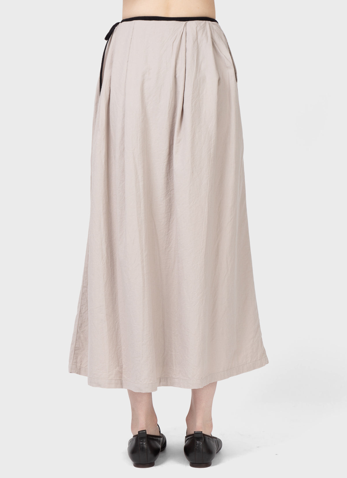Ichi Antiquités Cotton Cashmere Skirt Natural