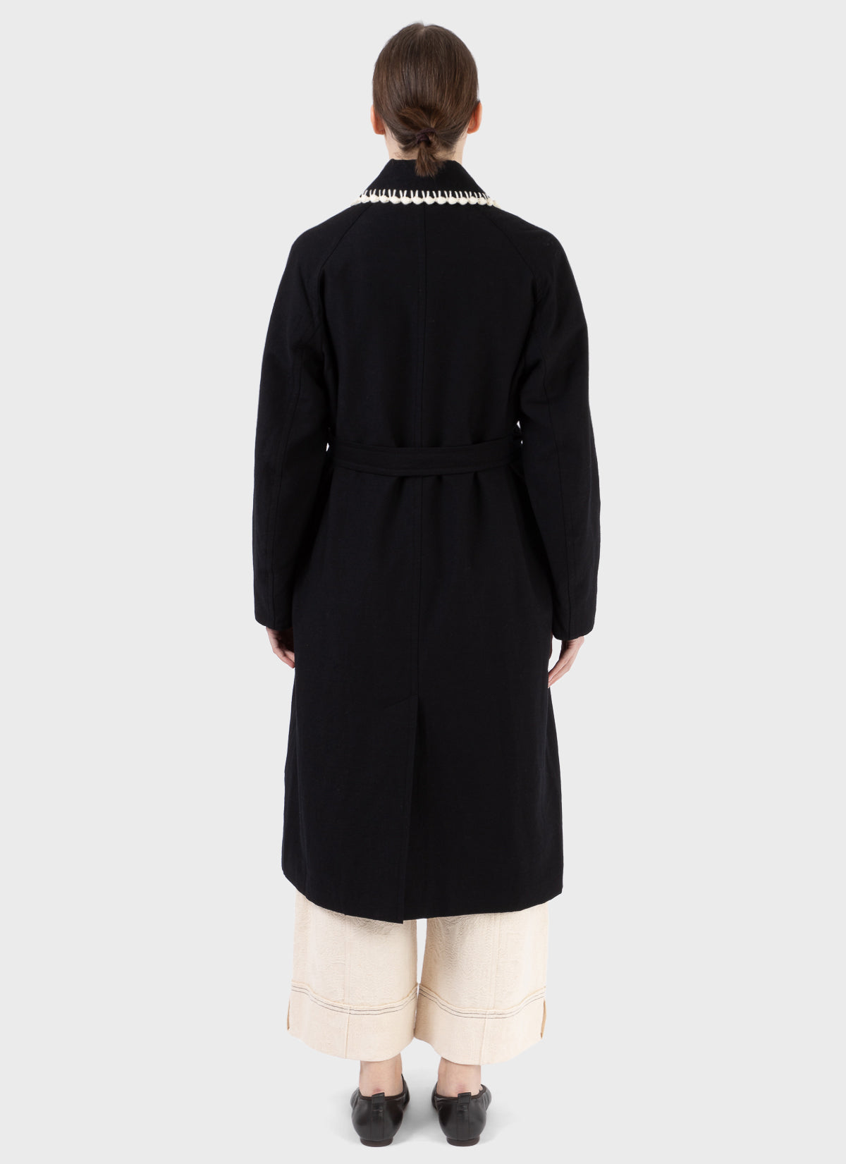 Renli Su Contrast Trim Coat