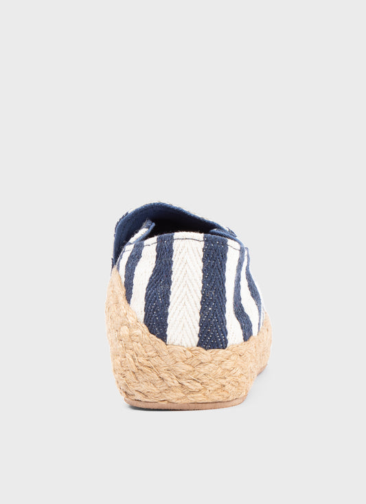 Wataru Classic Espadrilles Stripe Navy