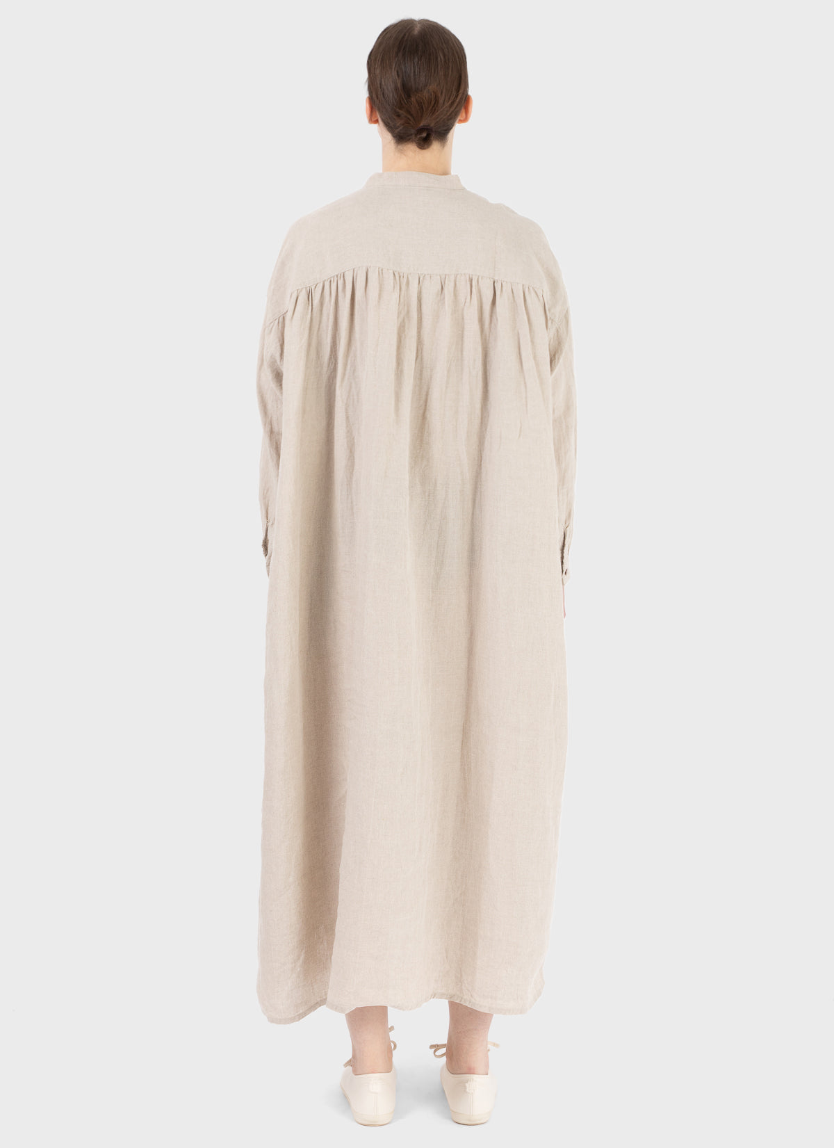 Ichi Antiquités Linen Dress Natural