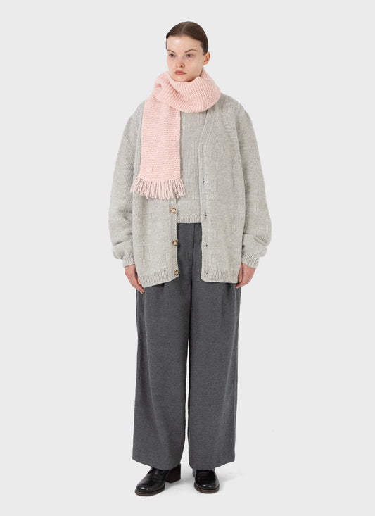 Nitto Uomo Knit Cashmere Scarf Baby Pink
