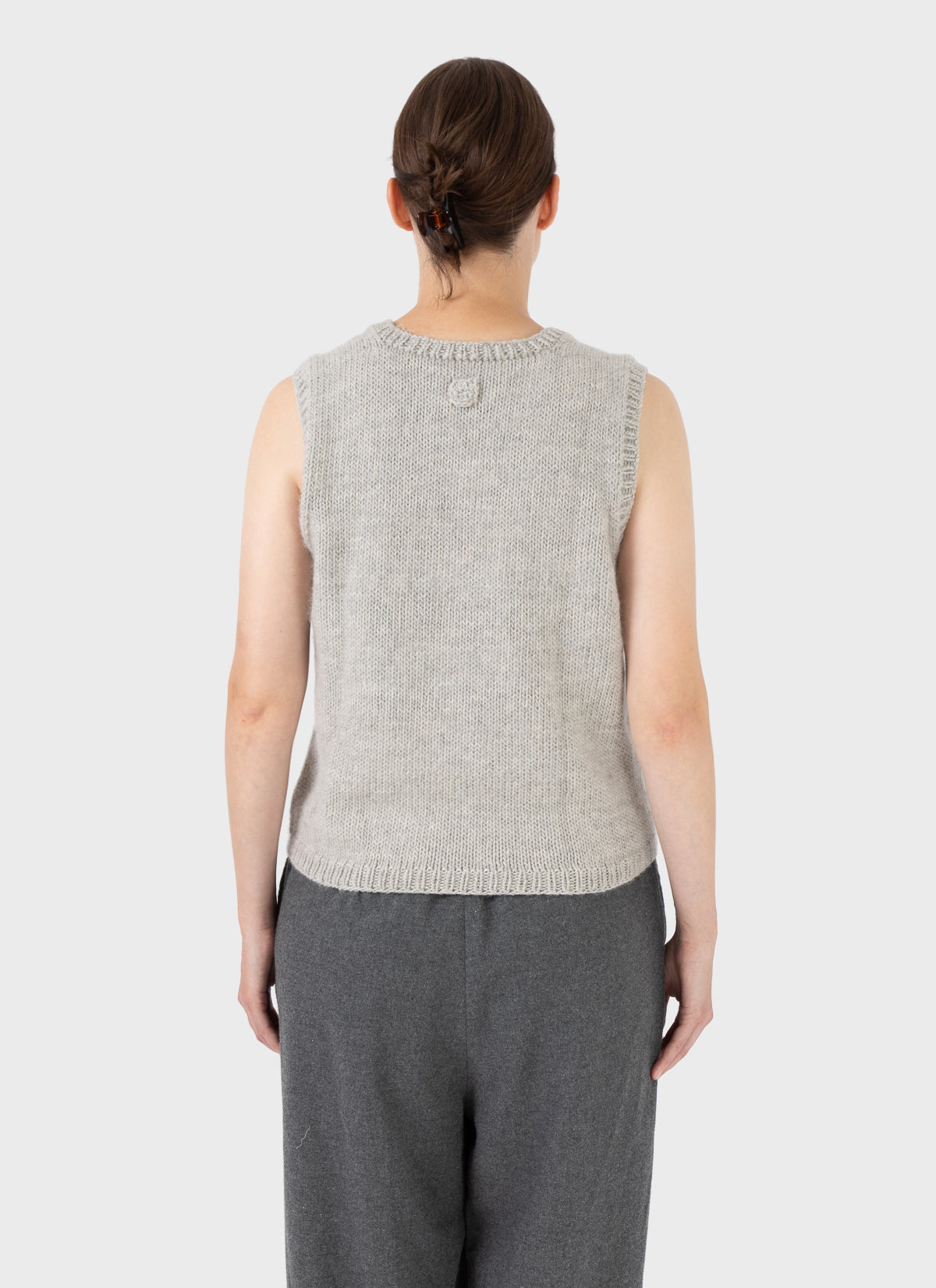 Nitto Pincel Knit Vest Light Grey