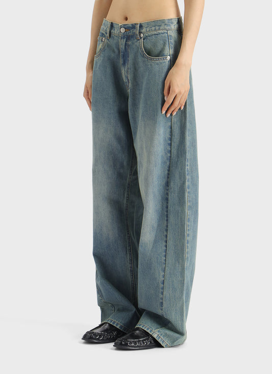 Meaning Of Relaxed Straight Leg Denim Pants
