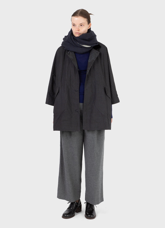 Aodress Large Shawl Khaki Check
