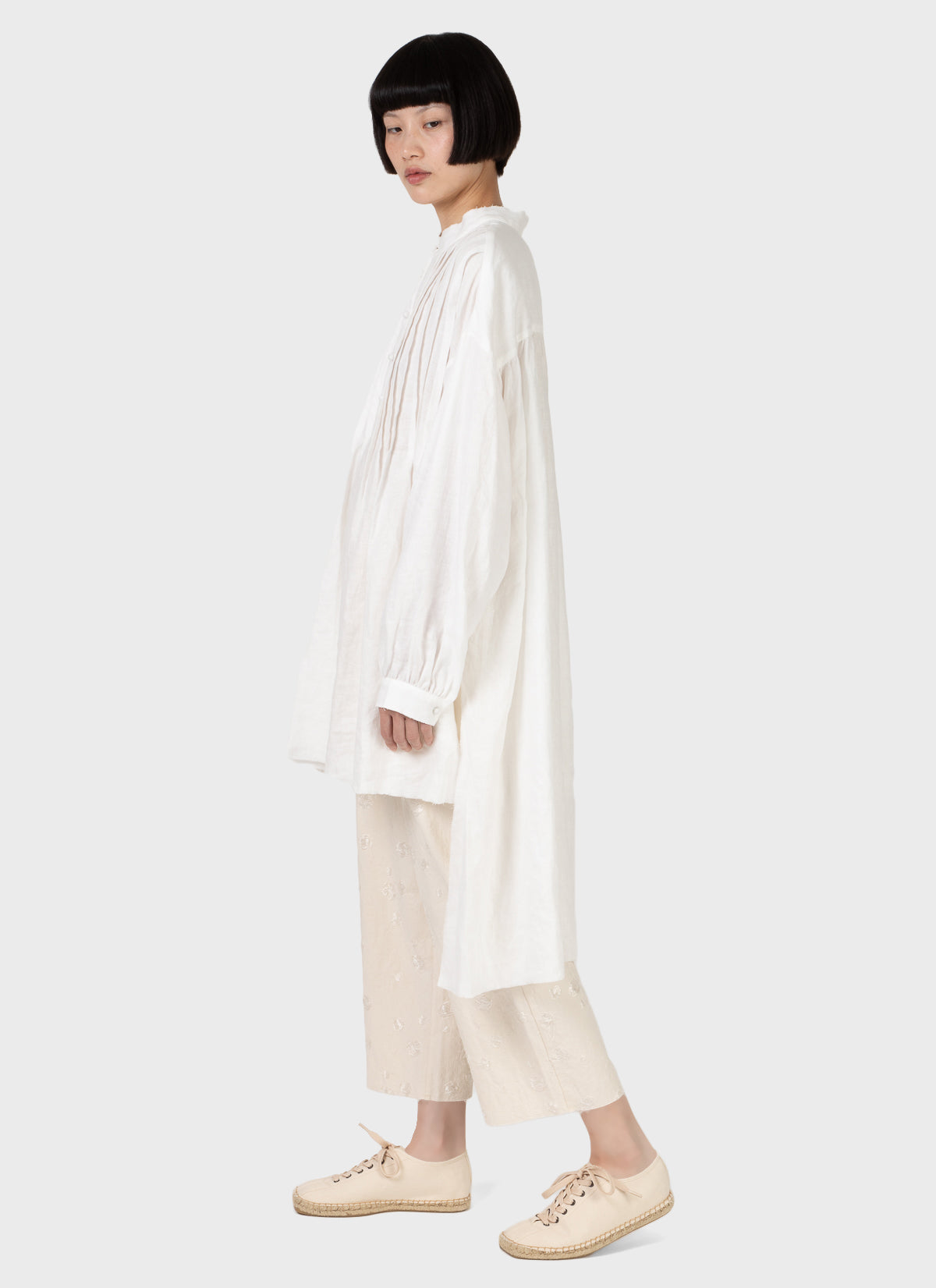 Tahr Pin Tuck Pop Over Shirt