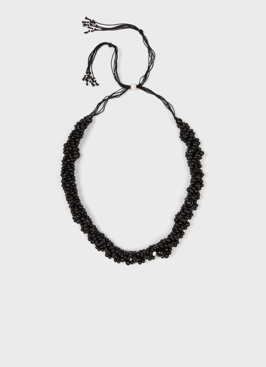 Qiqi Ebony Six Strand Necklace