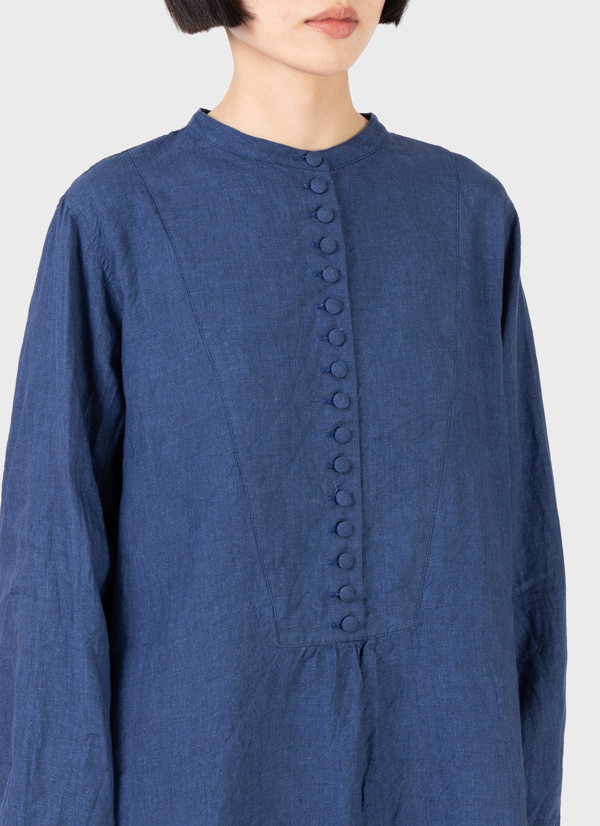 Ichi Antiquités Linen Dress Indigo