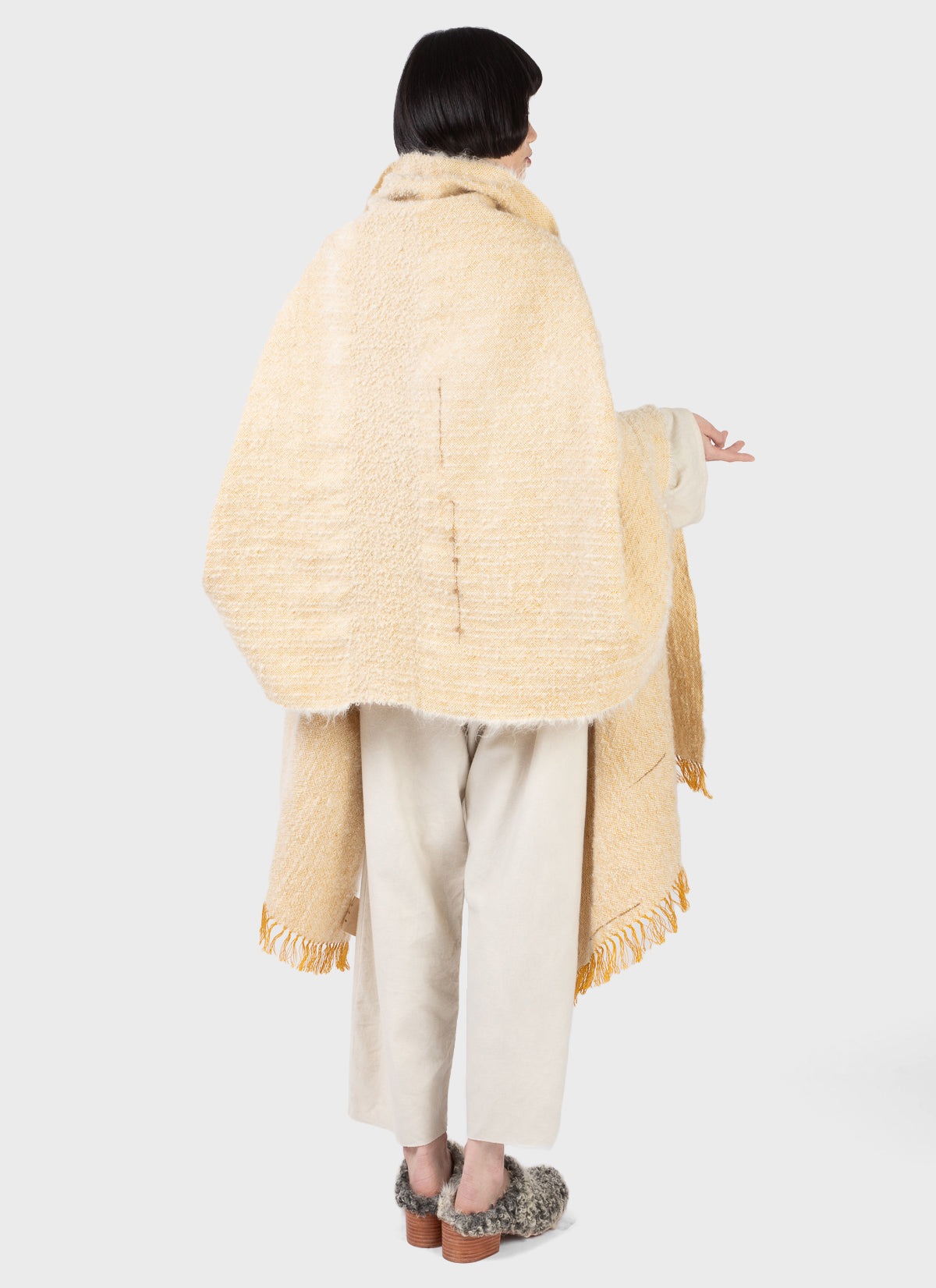 Vija Rhodes Mohair Turmeric Wrap