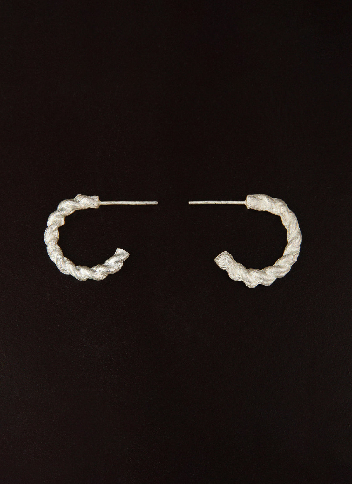 Sian Evans Barley Cane Hoop Earrings
