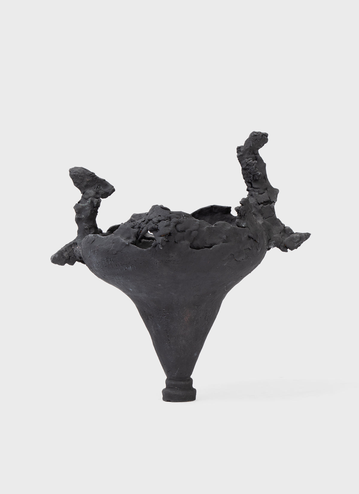 AnnaLeaClelia Tunesi Sculptural Vessel Matt Black