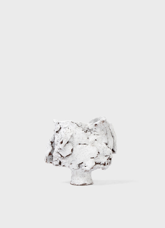 AnnaLeaClelia Tunesi Crackle Vessel White I
