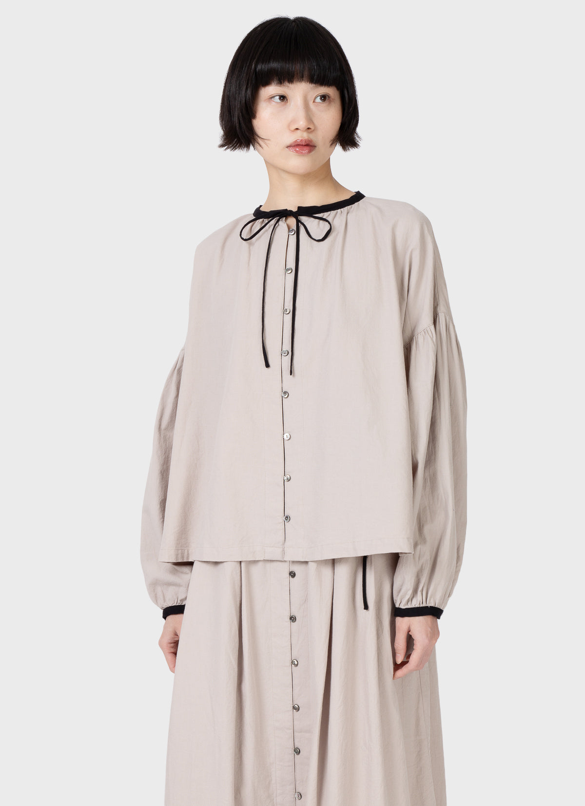 Ichi Antiquités Cotton Cashmere Shirt Natural