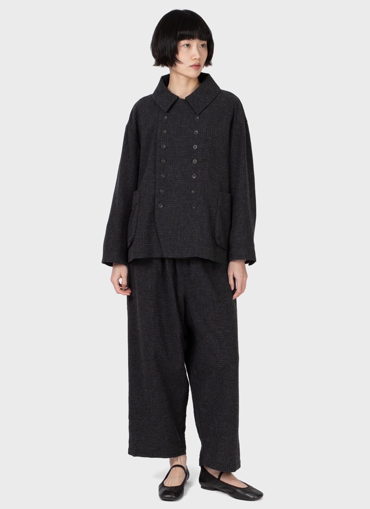 Ichi Antiquités Spring Pants Charcoal