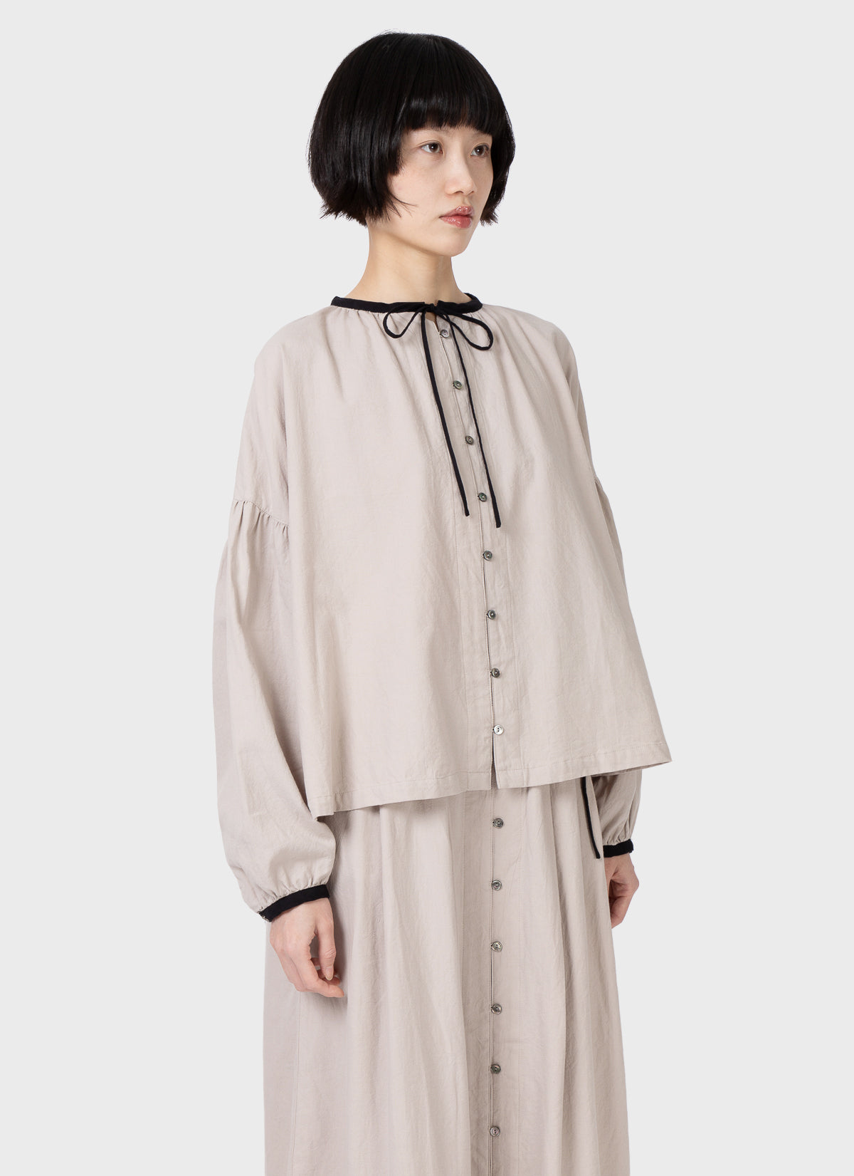 Ichi Antiquités Cotton Cashmere Shirt Natural