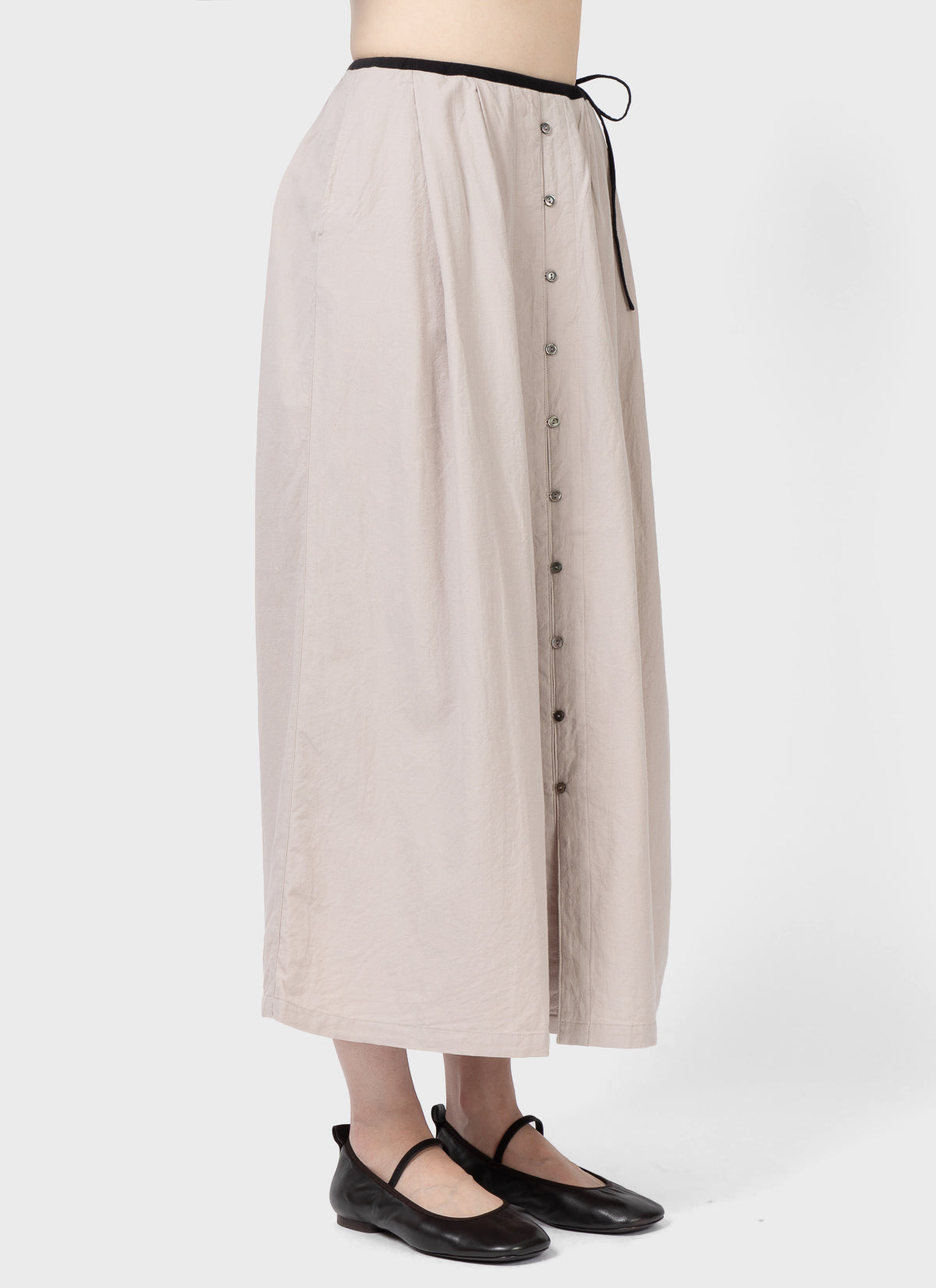 Ichi Antiquités Cotton Cashmere Skirt Natural