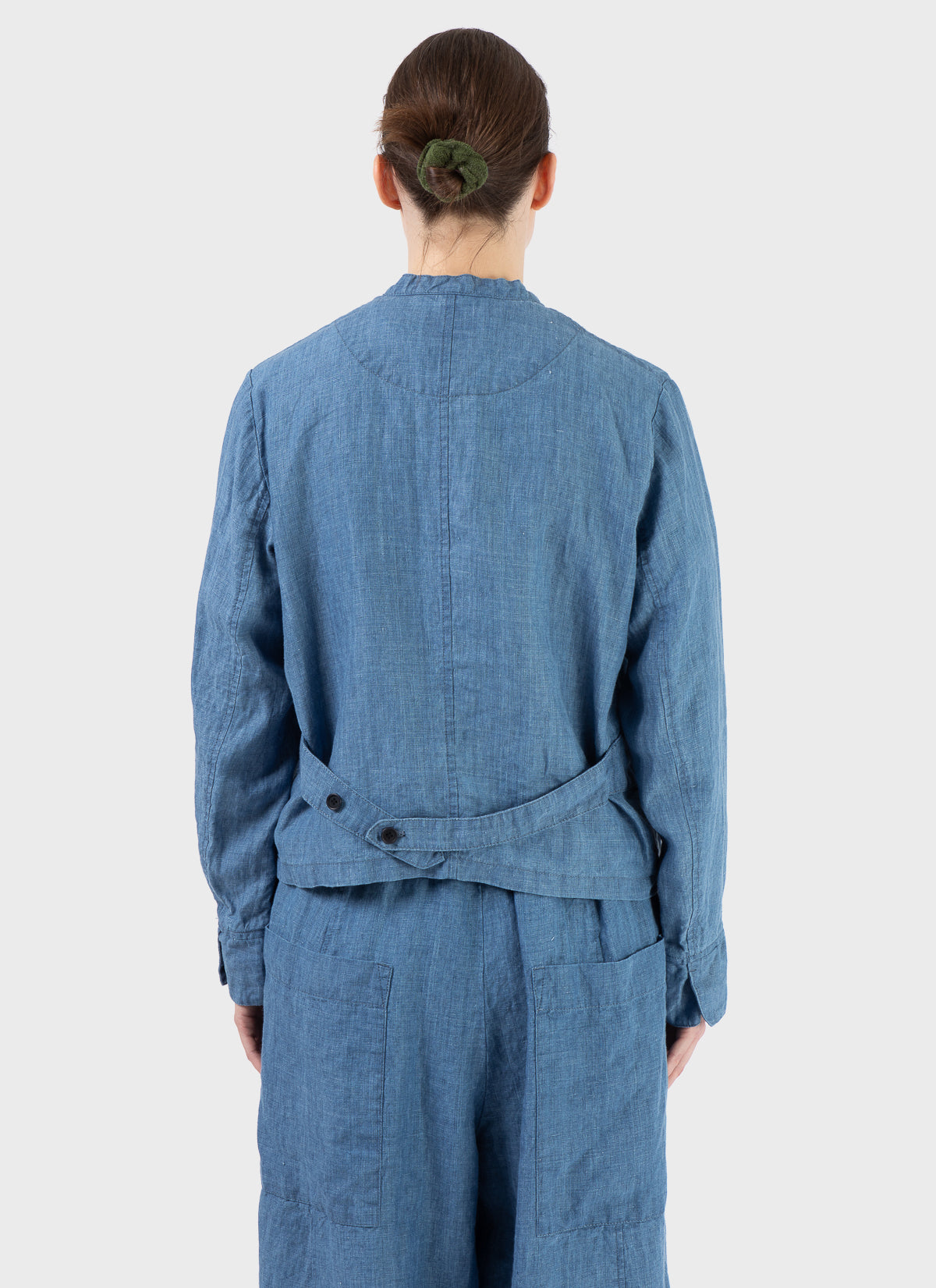Pas De Calais Linen Indigo Chambray Jacket