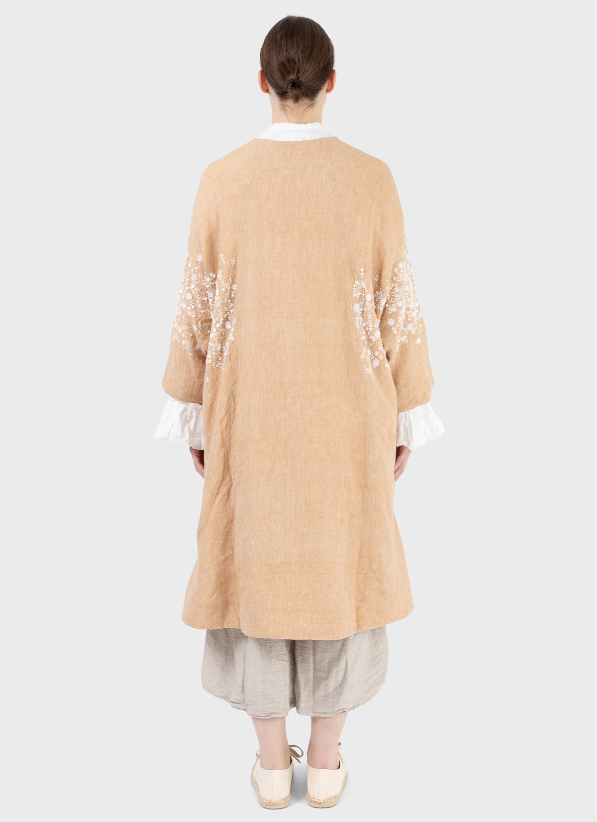 Aodress Sequins Cocoon Coat