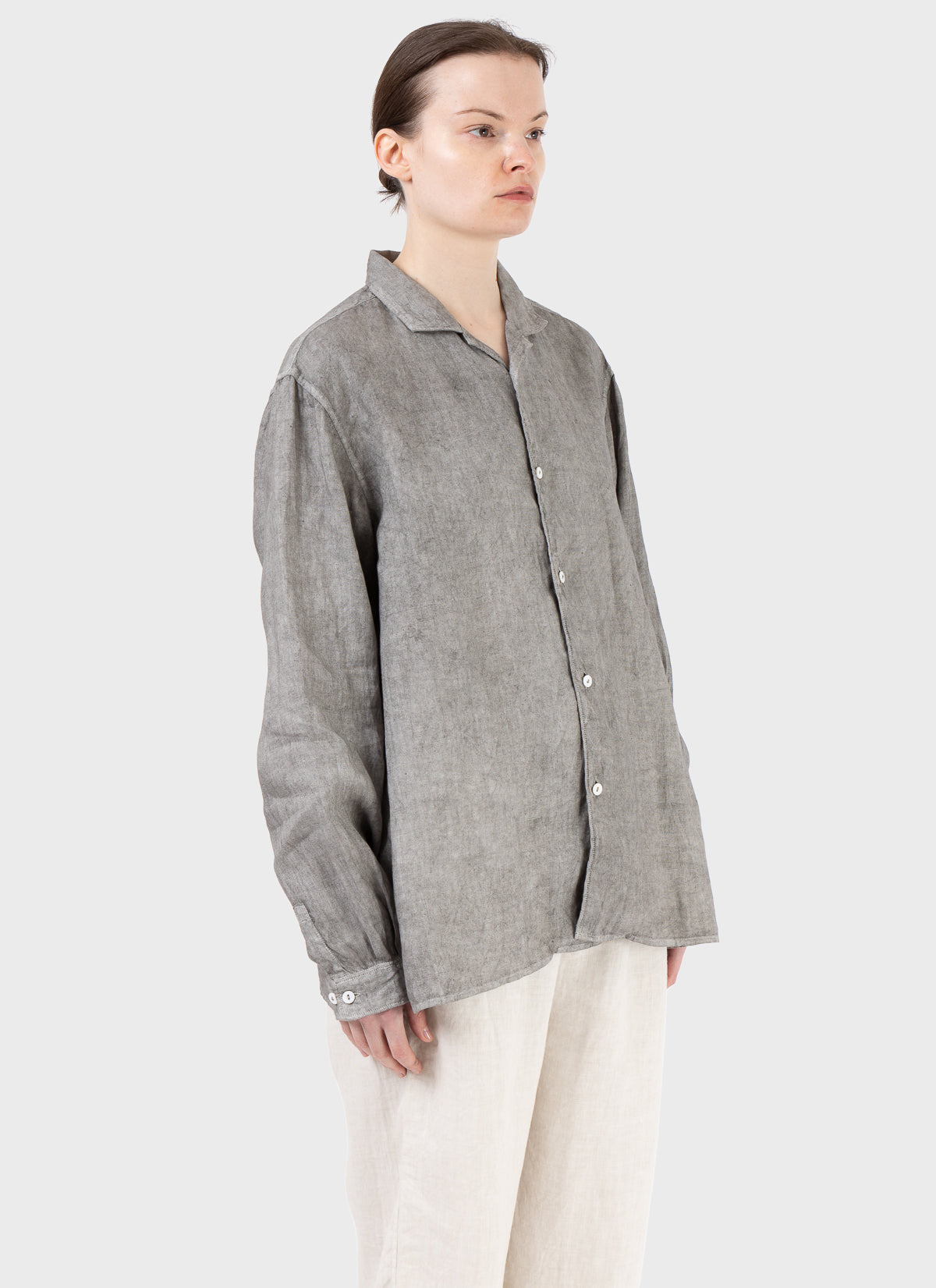 Mittan Hemp Open Collar Shirt