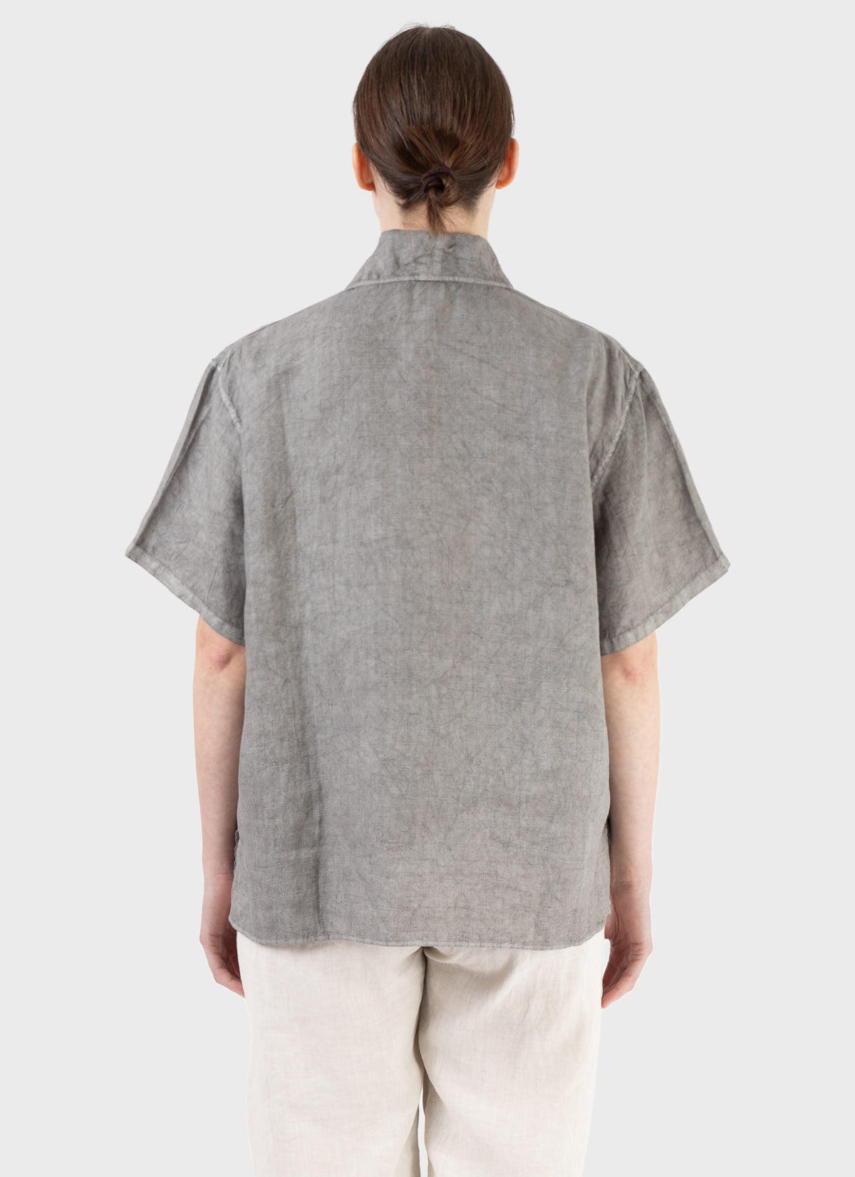 Mittan Flat Pleat Shirt Pine Soot