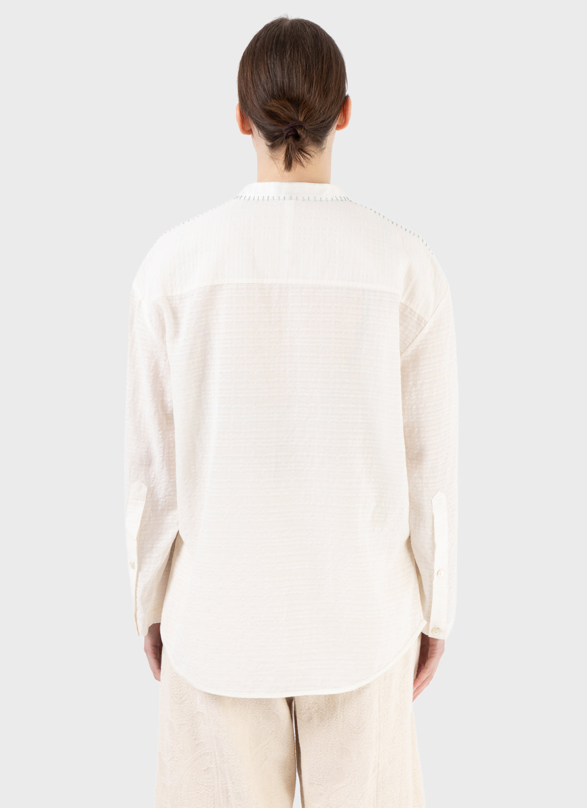 Renli Su Band Collar Shirt