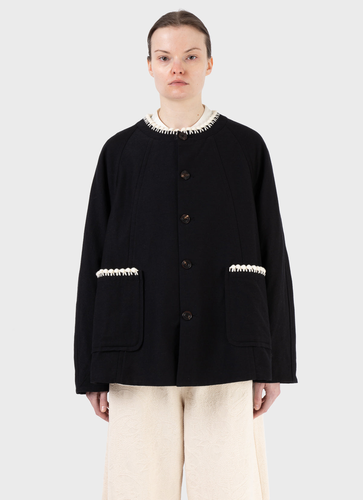 Renli Su Contrast Trim Jacket
