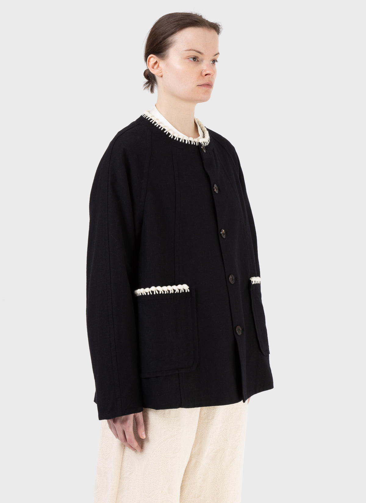 Renli Su Contrast Trim Jacket