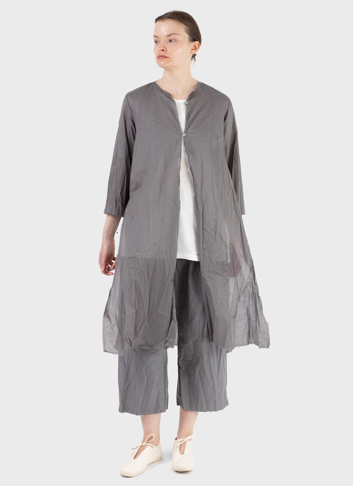Scha Open Front 3/4 Sleeve Tunic