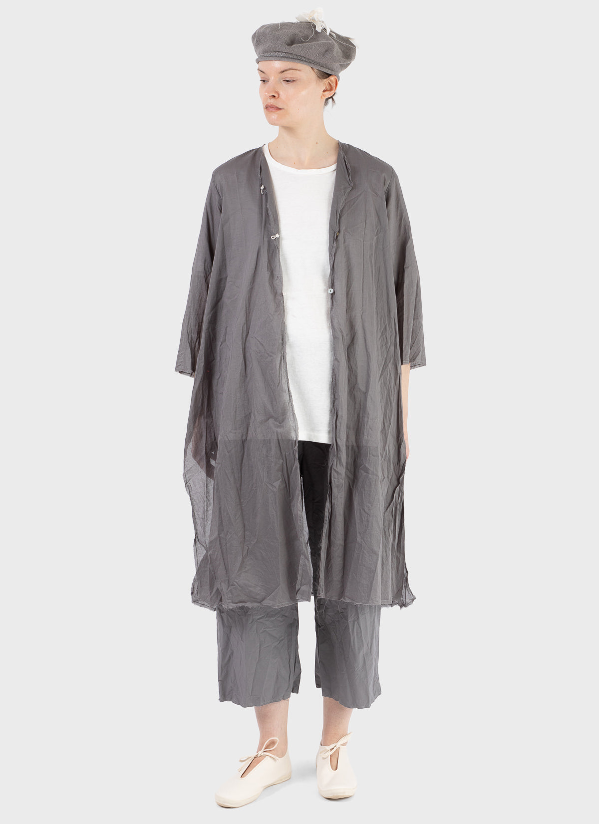 Scha Open Front 3/4 Sleeve Tunic