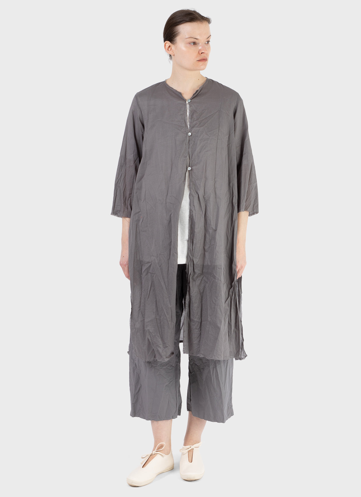 Scha Open Front 3/4 Sleeve Tunic