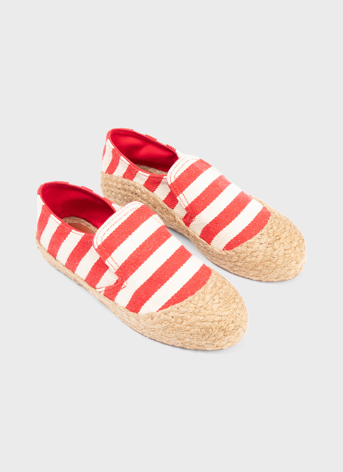 Wataru Classic Espadrilles Stripe Red