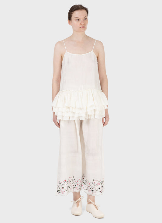 Maku Ruffled Spaghetti Strap Top