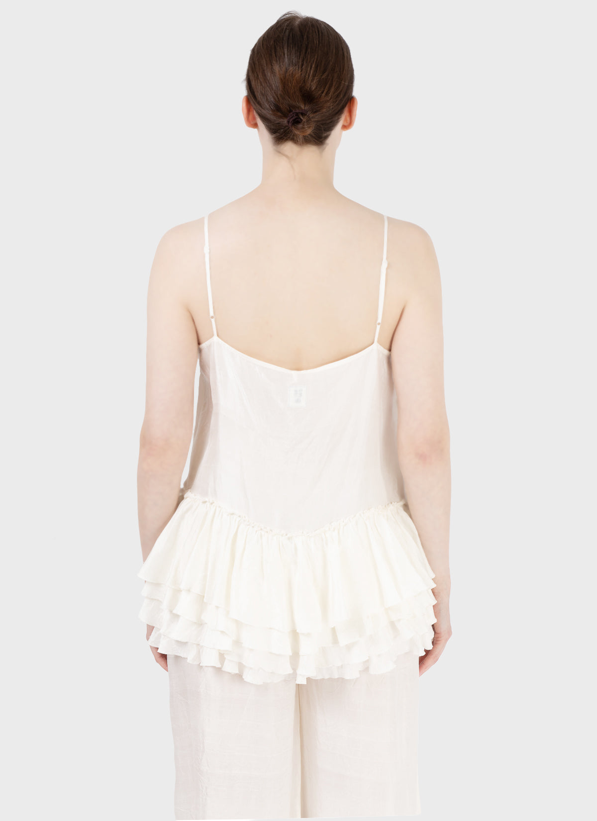 Maku Ruffled Spaghetti Strap Top