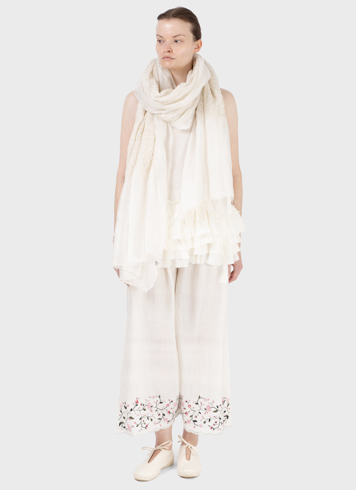 Maku Ruffled Spaghetti Strap Top