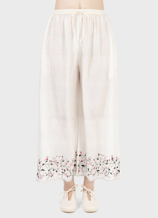 Maku Embroidered Silk Trousers