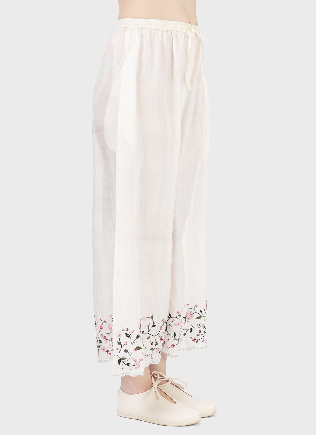 Maku Embroidered Silk Trousers
