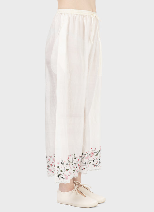 Maku Embroidered Silk Trousers