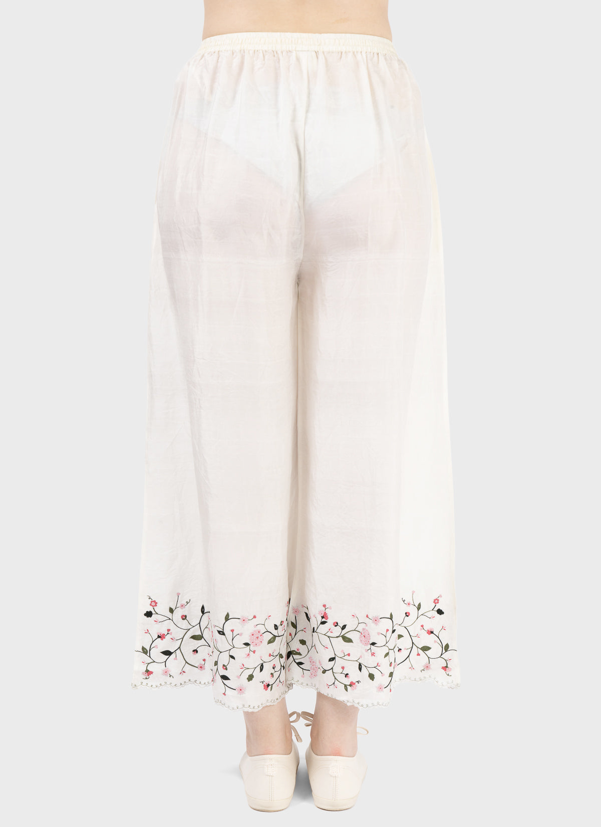 Maku Embroidered Silk Trousers