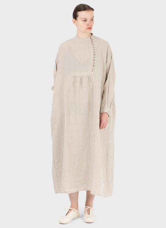 Ichi Antiquités Linen Dress Natural