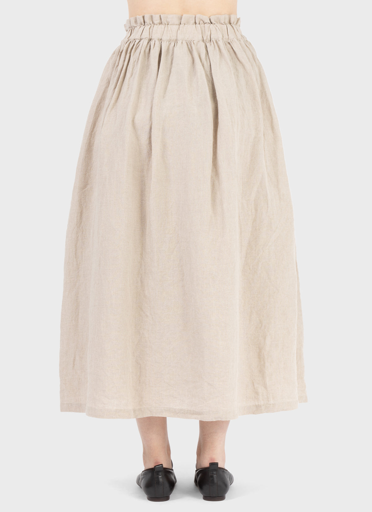 Ichi Antiquités Linen Skirt Natural