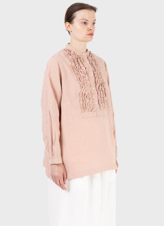 Ichi Antiquités French Linen Shirt Pink