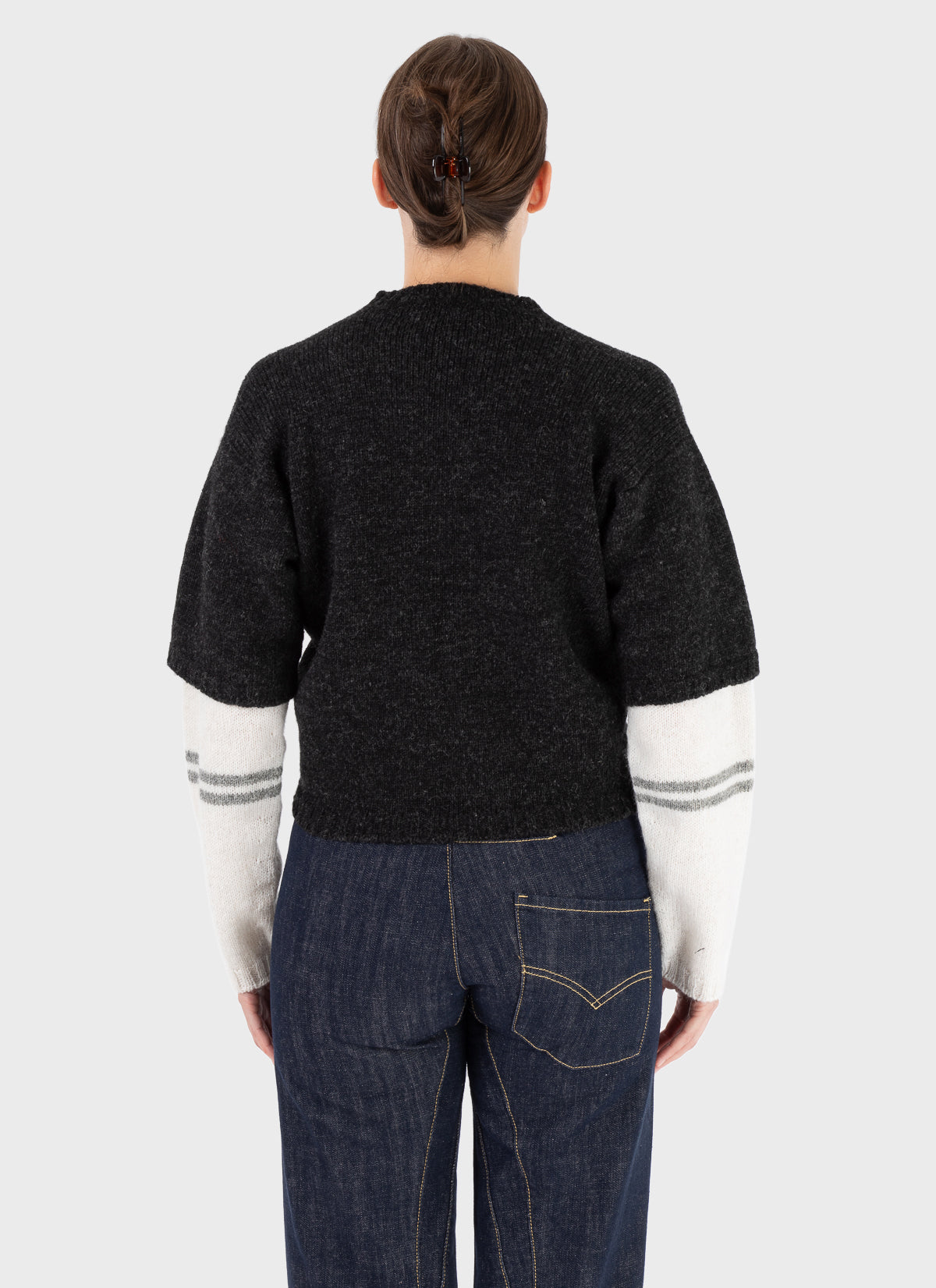 E RT Kingdom Shetland Knit Double Sleeve Jumper