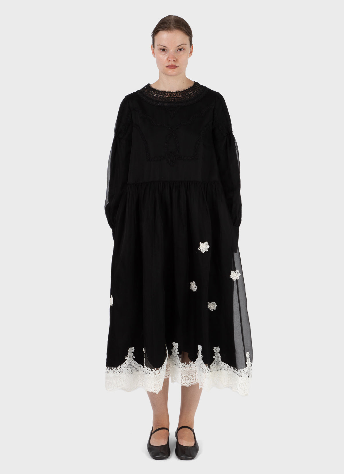 Renli Su Lace Trim Dress