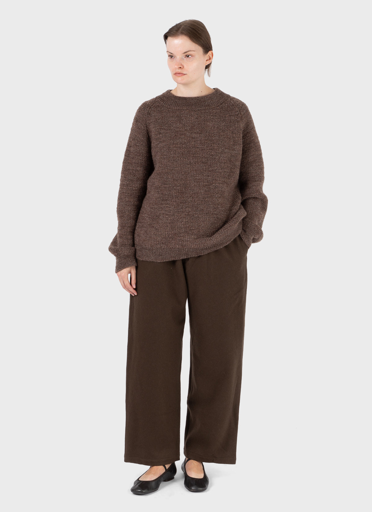 Mittan Wool Mossa Wide Trousers