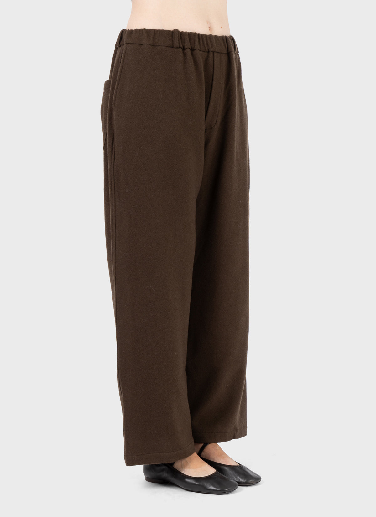 Mittan Wool Mossa Wide Trousers