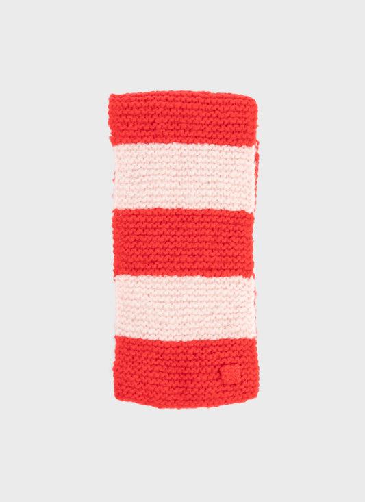 Nitto Ragazzo Knit Cashmere Scarf Pink Red