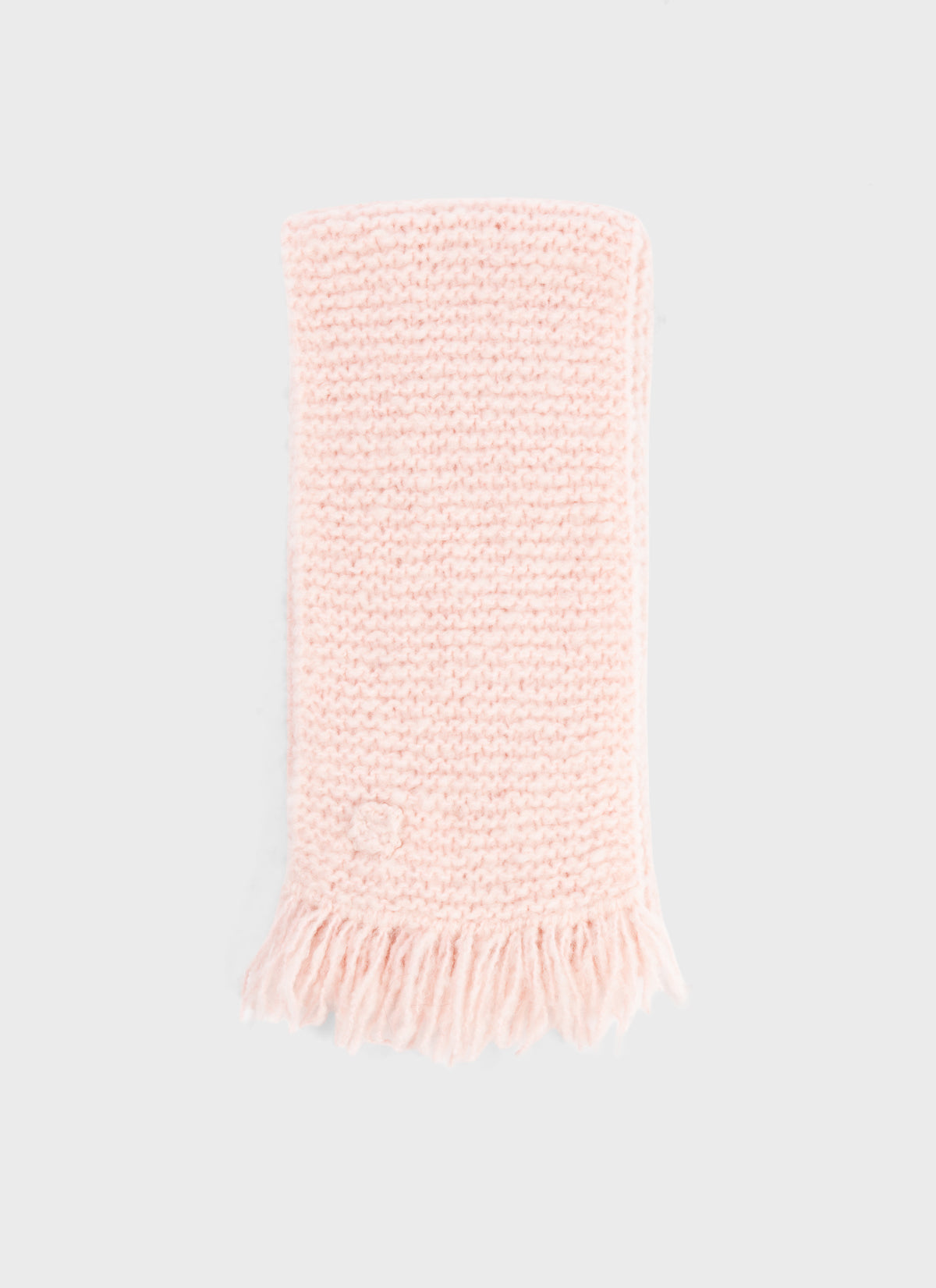 Nitto Uomo Knit Cashmere Scarf Baby Pink