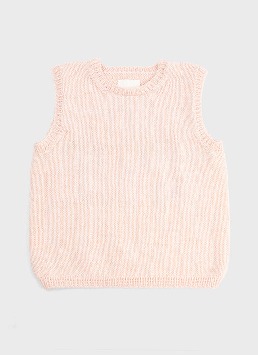 Nitto Pincel Knit Vest Baby Pink